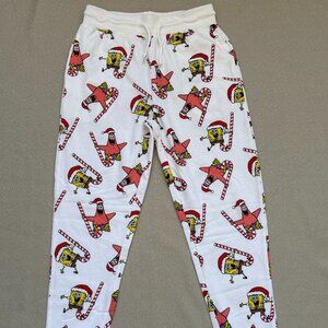 Nickelodeon Christmas Spongebob Squarepants PJ Pants | Women Size Small